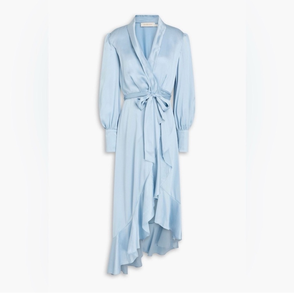 Zimmerman Powder Blue Wrap Dress